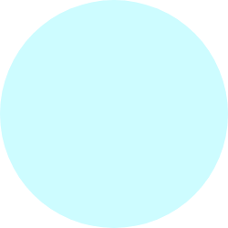 Circular colour swatch in light blue